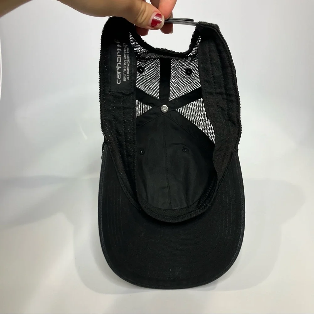 Carhartt trucker hat black youth one size fits most casual outdoor‎ trendy